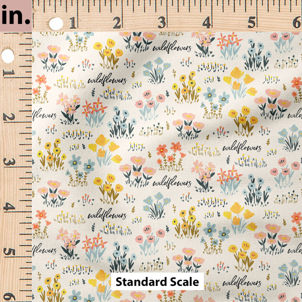 Ruler Scale for Field of Wildflowers by Amanda Grace Design